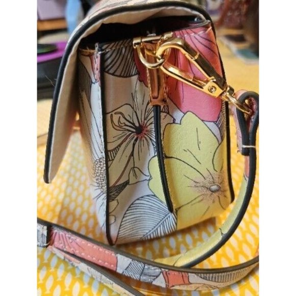 Accessorize Pastel Floral Crossbody / Clutch Bag Preloved In Pristine Condition - Picture 9 of 16